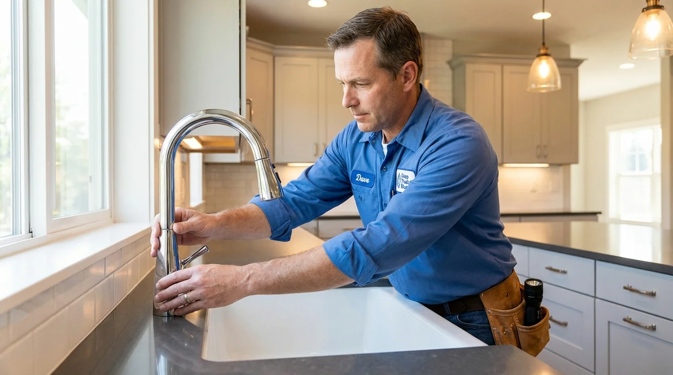 Kitchen faucet installation by Johns Plumbing LLC in Katonah