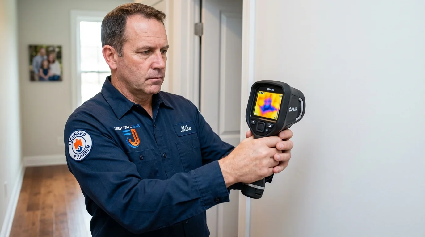 Thermal imaging leak detection by Johns Plumbing LLC in Katonah